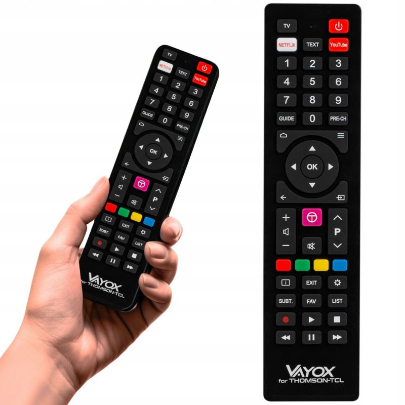 Pilot zdalnego sterowania do TV TCL i Thomson Vayox z funkcjami specjalnymi VA0143 1szt.