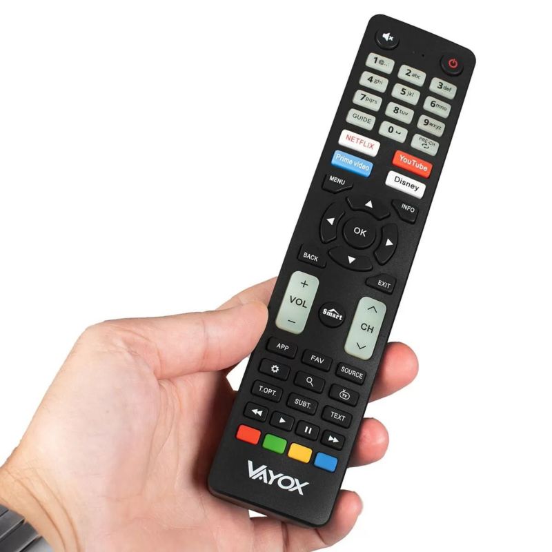 Pilot zdalnego sterowania do TV Vayox (obsługuje TV 19 marek) VA0285 1szt.