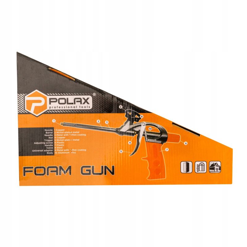 Pistolet do pianki Polax montażowej adapter pokryty teflonem 1 szt.