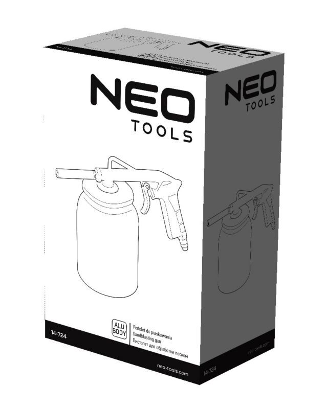 Pistolet do piaskowania NEO TOOLS ze zbiornikiem 1 litr 1 szt