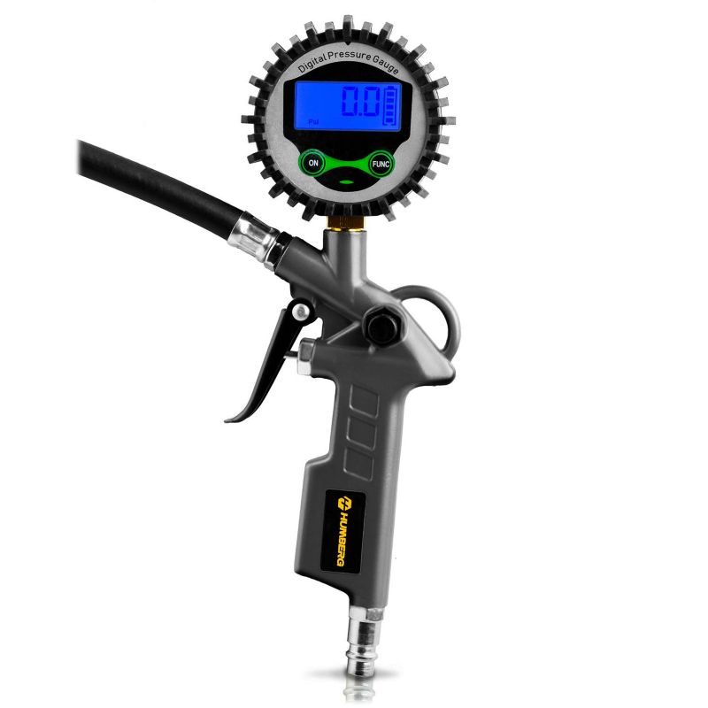 Pistolet do pompowania kół Humberg HM-260 z manometrem cyfrowy wyświetlacz elektroniczny 1szt.