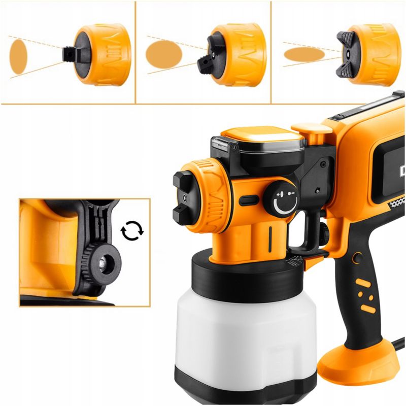 Pistolet malarski DEKO 120DIN 600W 1 kpl.