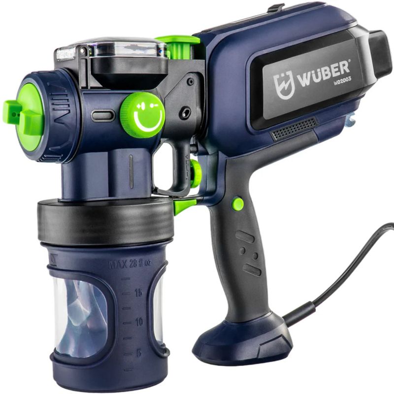 Pistolet malarski Wuber elektryczny 550 W z trzema dyszami i dwoma zbiornikami 1 kpl.