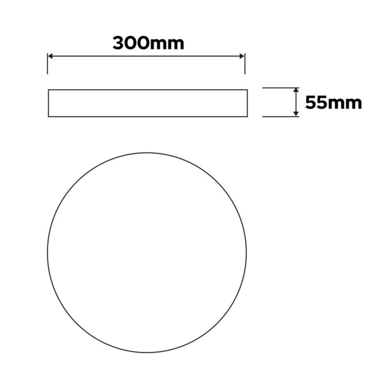 Plafon 24W HOROZ 1680lm, 3CCT, IP20, okrągły, biały  1szt