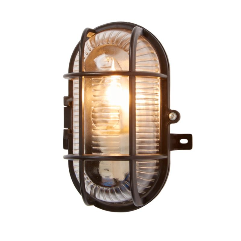 Plafon Bulkhead owalny 1 x 60 W E27 black
