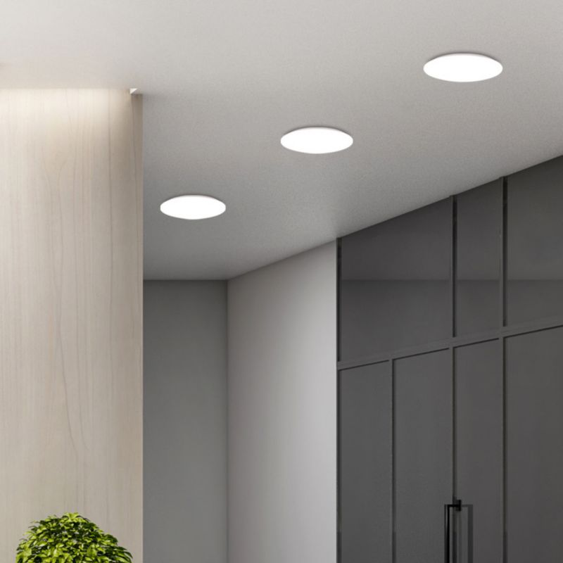 Plafon Candellux Mega biały LED 12W 4000K 900lm  IP20 wym: 4,5 x 23 x 23 cm akryl - 1 szt.