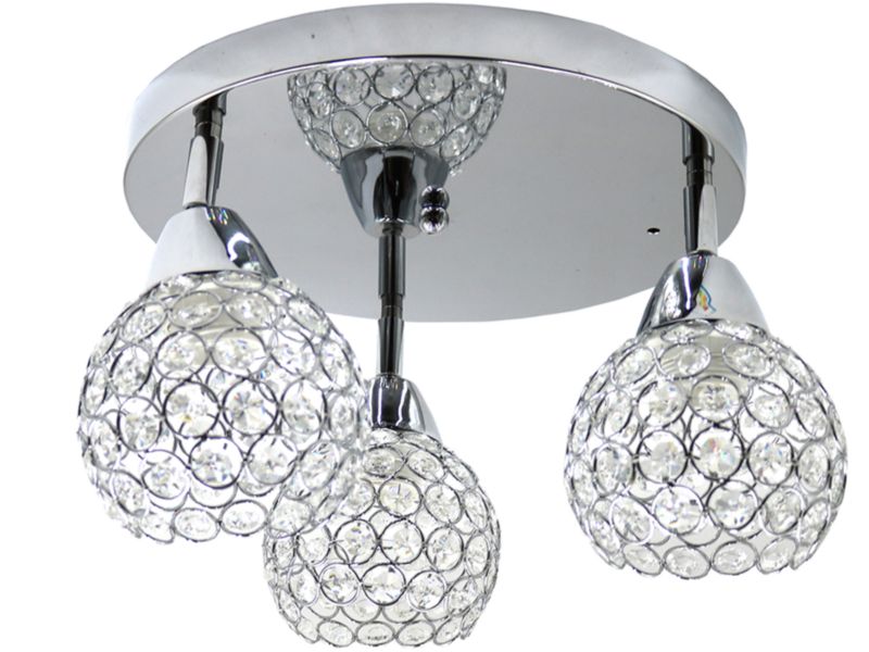 Plafon Crystal HowHomely sufitowy kryształowy spot 1 szt.