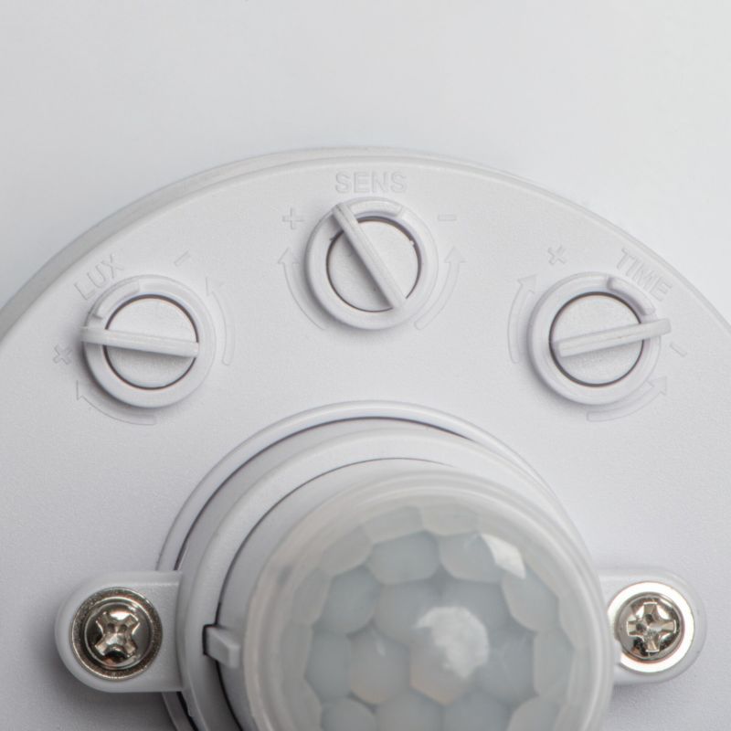 Plafon czujnik PIR Kanlux FOGLER biały okrągły 28cm LED 12W biały neutralny 4000K 1000lm IP20 - 1 szt.