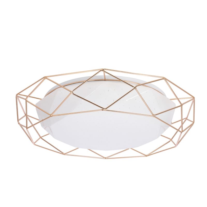 Plafon druciany koszyczek Candellux Sven złoto-biały niestandardowy 43cm LED 24W 4000K 1600lm IP20 - 1 szt.