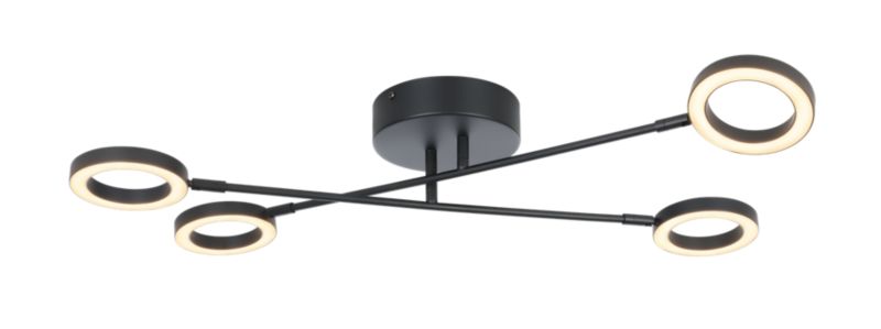 Plafon GoodHome Taphao Tube 2800 lm czarny DIM