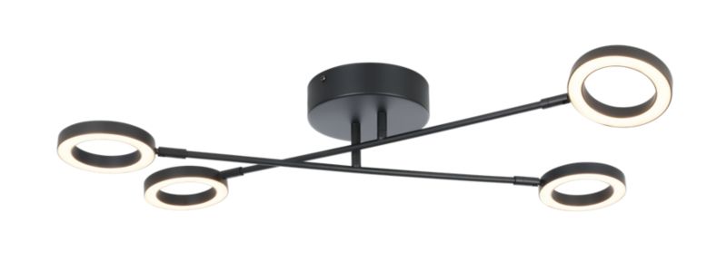 Plafon GoodHome Taphao Tube 2800 lm czarny DIM