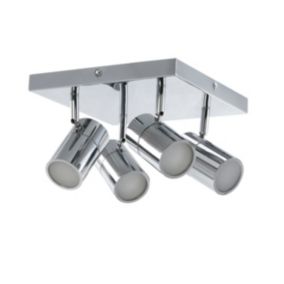 Plafon GoodHome Tellot 4 x GU10 IP44 chrom