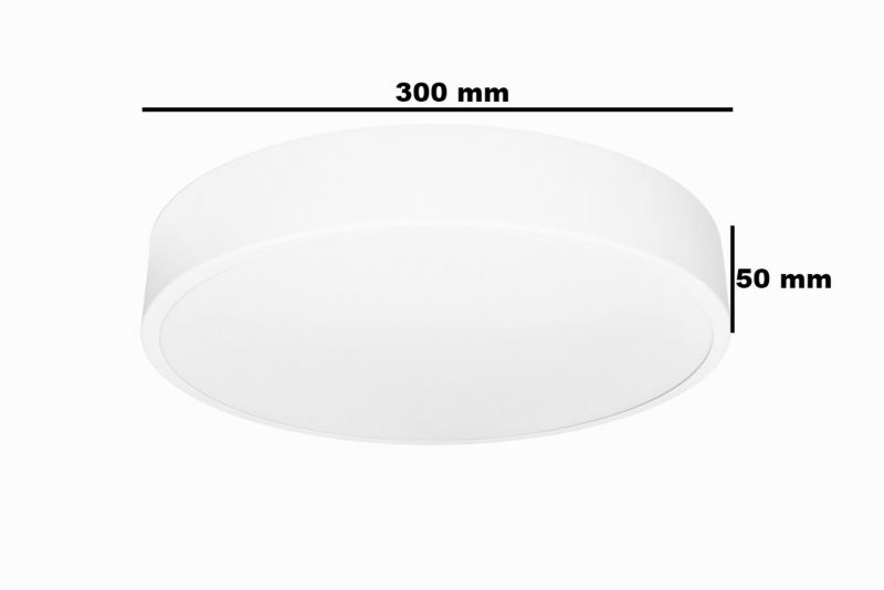 Plafon IdeaLED Houston biały LED 24W 4000K 2160lm  IP20 wym: 5 x 30 x 30 cm metal - 1 szt.