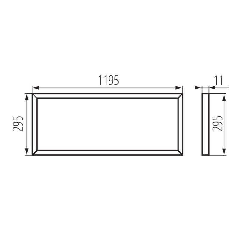 Plafon Kanlux Bravo biały LED 40W 4000K 4000lm  IP20 wym: 1,1 x 29 x 119,5 cm tworzywo sztuczne - 1 szt.