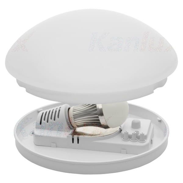 Plafon Kanlux Pires E biały  1 x E27 x 25W IP44 wym: 11 x 28 x 28 cm - 1 szt.