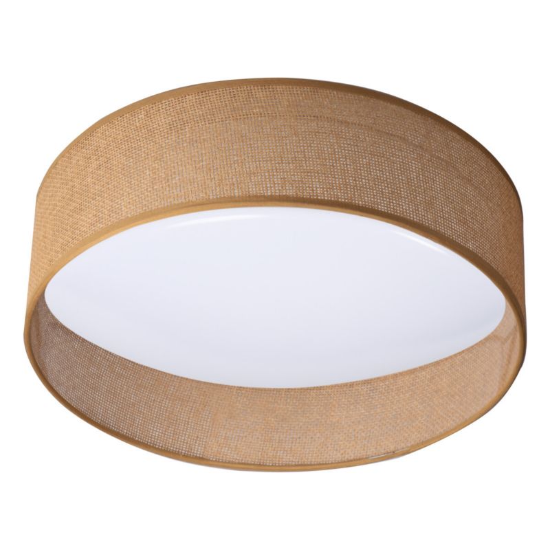 Plafon Kanlux Rifa brązowo-biały LED 17.5W 3000K 1450lm okrągły IP20 wym: 11,6 x 40 x 40 cm metal - 1 szt.
