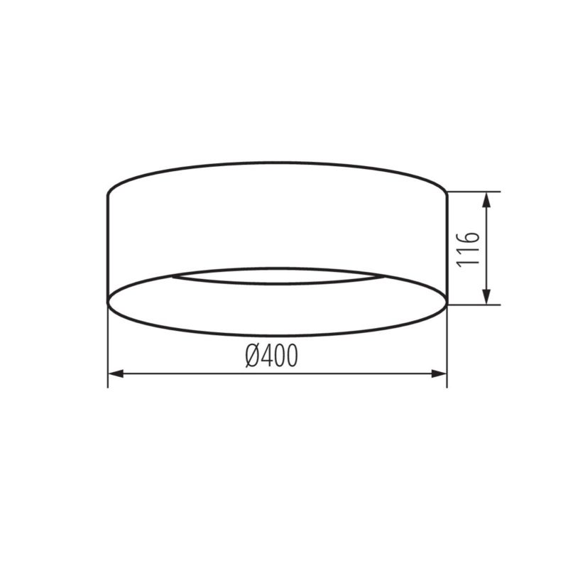 Plafon Kanlux Rifa brązowo-biały LED 17.5W 3000K 1450lm okrągły IP20 wym: 11,6 x 40 x 40 cm metal - 1 szt.