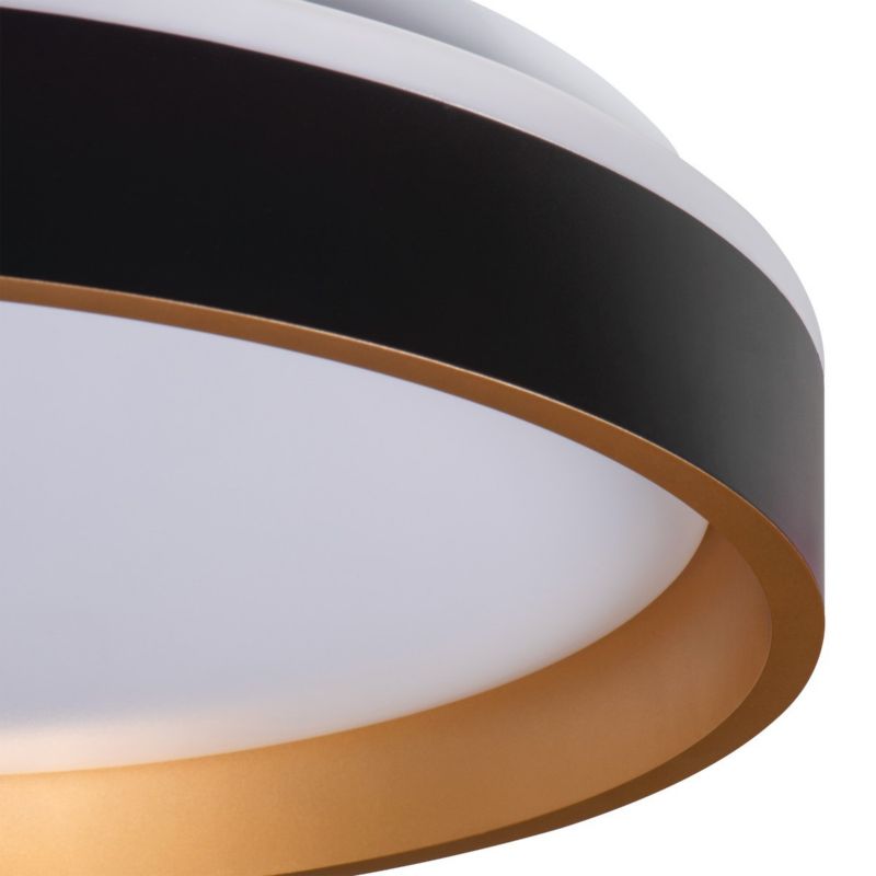 Plafon Kanlux SOLN z pilotem czarny okrągły LED 25W 1460lm Odcienie bieli IP20 -1 szt.