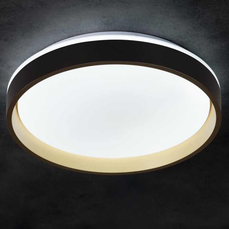 Plafon Kanlux SOLN z pilotem czarny okrągły LED 25W 1460lm Odcienie bieli IP20 -1 szt.