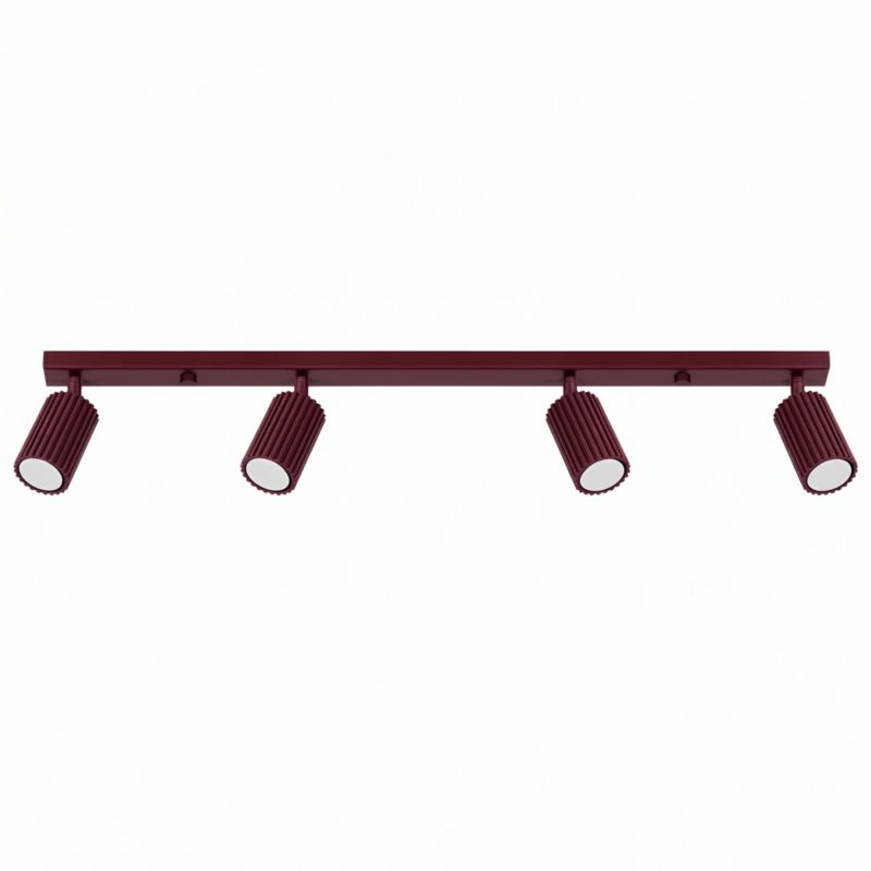 Plafon KARBON 4L burgund Sollux Lighting 1 szt.