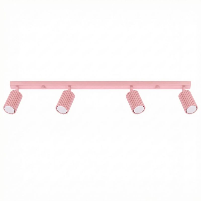 Plafon KARBON 4L różowy Sollux Lighting 1 szt.