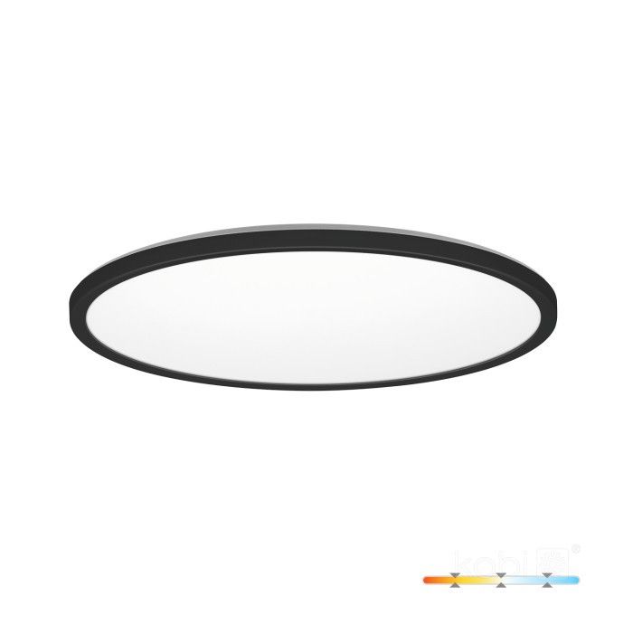 Plafon Kobi NIVERA CIRCLE  czarny okrągły LED 18W 1710lm Odcienie bieli IP54 -1 szt.