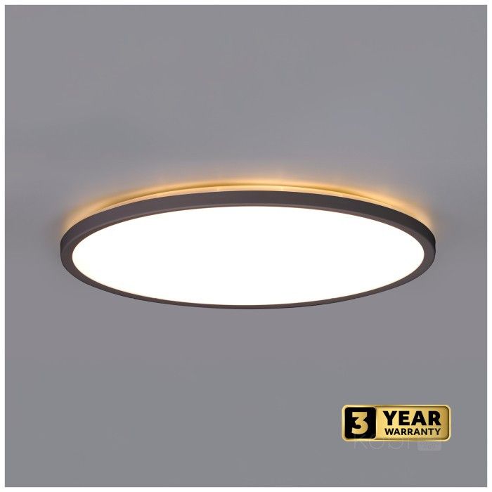 Plafon Kobi NIVERA CIRCLE  czarny okrągły LED 18W 1710lm Odcienie bieli IP54 -1 szt.