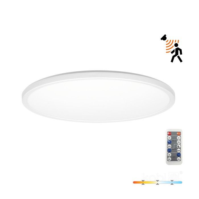Plafon Kobi NIVERA CIRCLE z pilotem biały okrągły LED 24W 2400lm Odcienie bieli IP54 -1 szt.
