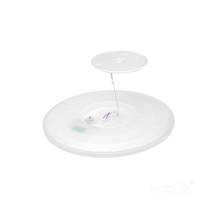 Plafon Kobi NIVERA CIRCLE z pilotem czarny okrągły LED 24W 2280lm Odcienie bieli IP54 -1 szt.
