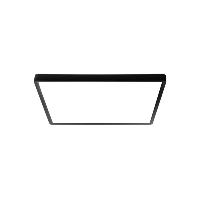 Plafon kwadratowy Italux Bastia czarny kwadratowy 30cm LED 24W Biały zmienny 2800-6000K 2800lm IP20 - 1 szt.