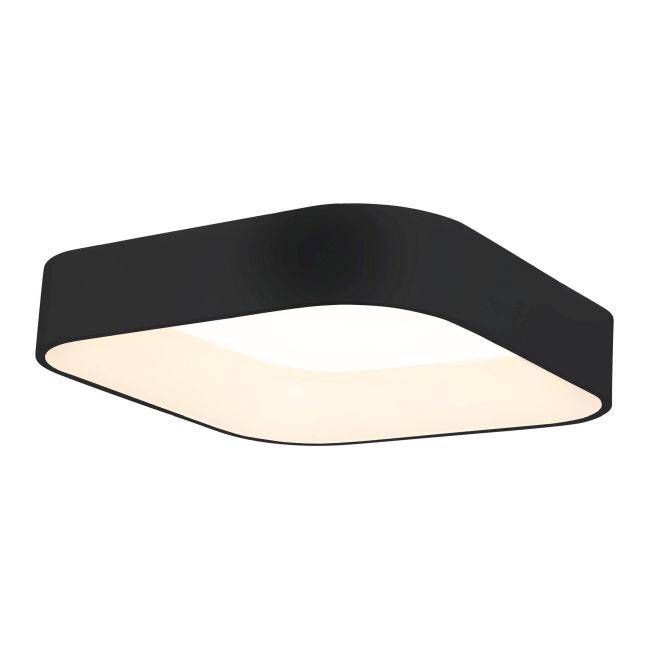 Plafon ASTRO kwadratowy czarny LED 1x24W 50cm 1680lm IP20 Milagro