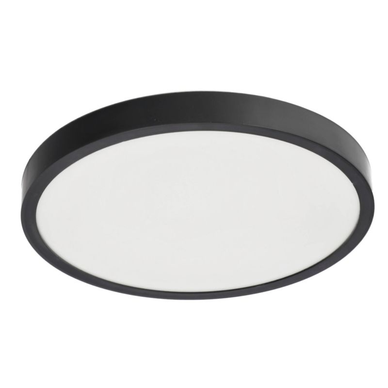 Plafon LED Edo Pereti 18W czarny pierścień 29,5cm, 3000K barwa ciepła, 1800lm, IP44, 220-240V EDO777611  1 szt.