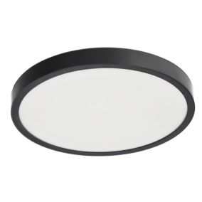 Plafon LED Edo Pereti 18W czarny pierścień 29,5cm, 3000K barwa ciepła, 1800lm, IP44, 220-240V EDO777611  1 szt.