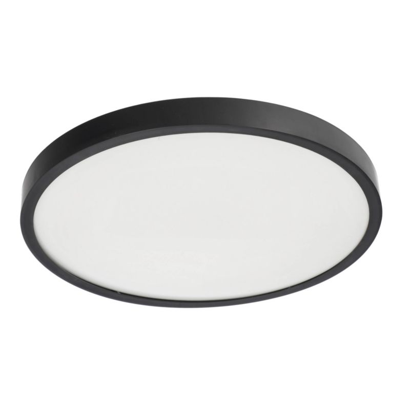 Plafon LED Edo Pereti 24W czarny pierścień 35cm, 3000K barwa ciepła, 2400lm, IP44, 220-240V EDO777616  1 szt.
