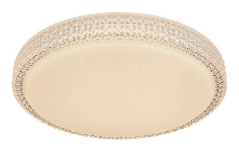 Plafon LED Globo OVI 41749-22 22W 1600 lm z kryształkami, zmiana barwy 3000/4500/6500K, biały 1 szt.