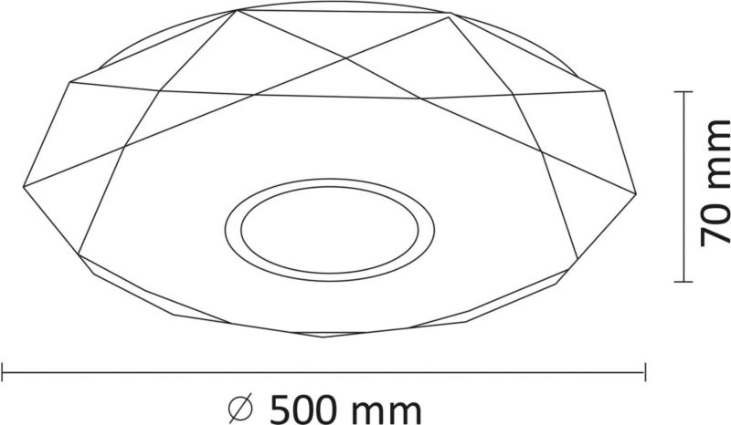Plafon LED Goldlux Diamond 50 CCT IP44