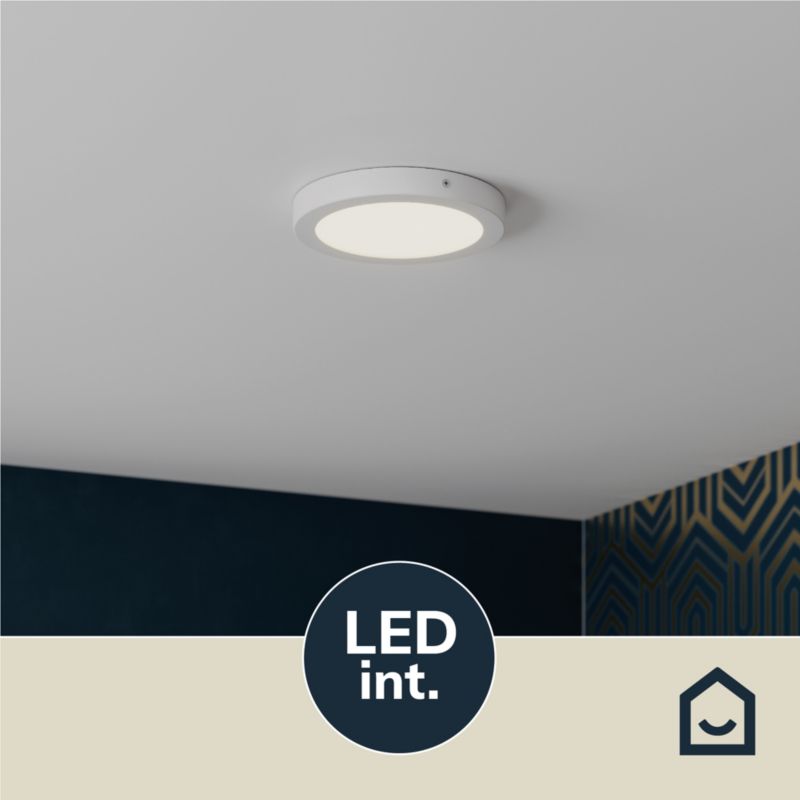 Plafon LED GoodHome Aius 1200 lm 21 cm biały