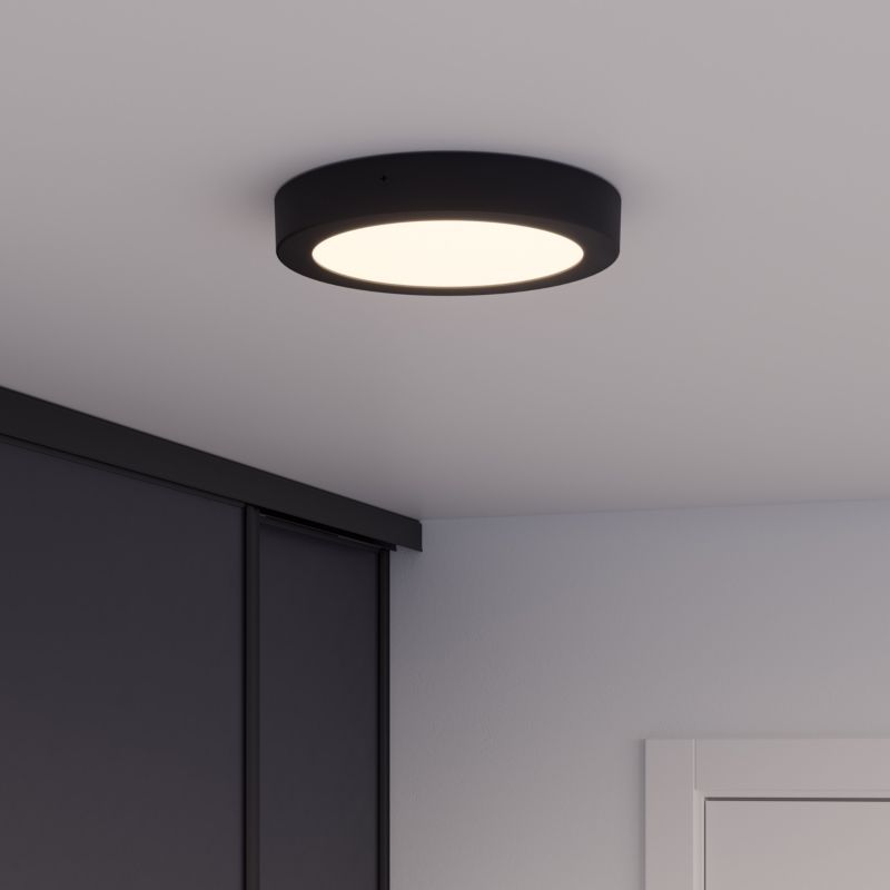 Plafon LED GoodHome Aius 1200 lm 4000 K 21 cm czarny