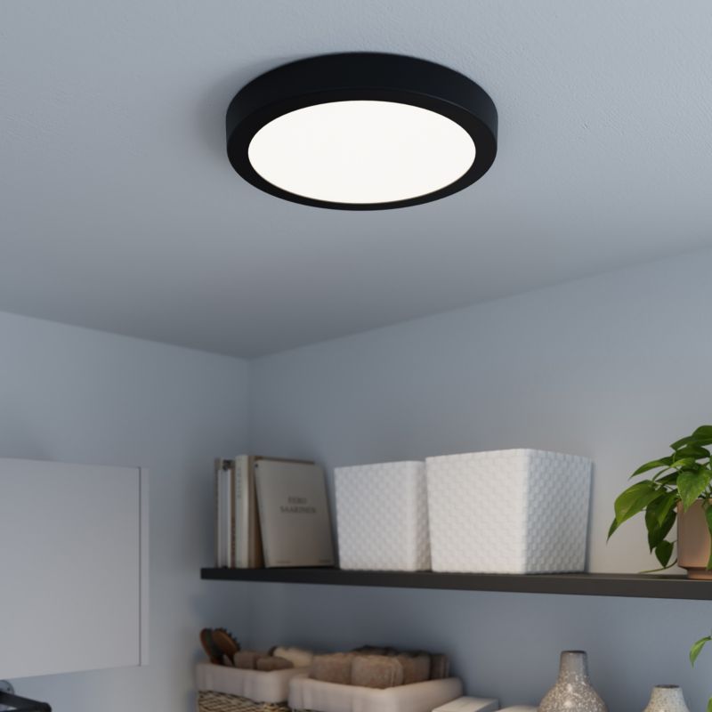 Plafon LED GoodHome Aius 1800 lm 4000 K 30 cm czarny