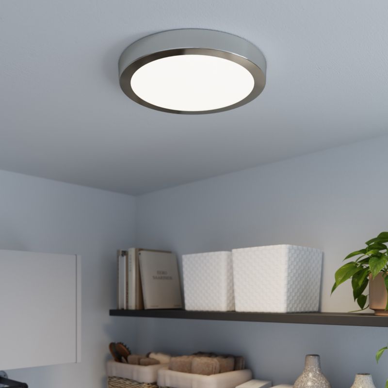 Plafon LED GoodHome Aius 1800 lm 4000 K 30 cm srebrny