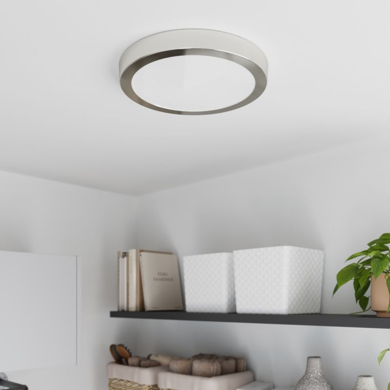 Plafon LED GoodHome Aius 1800 lm 4000 K 30 cm srebrny