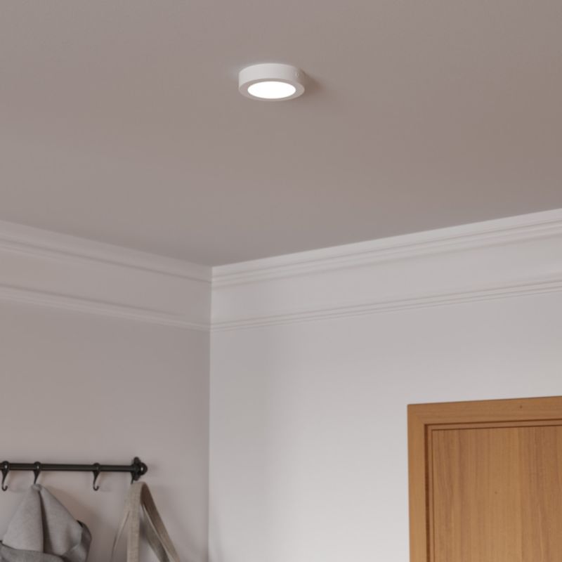 Plafon LED GoodHome Aius 600 lm 11 cm biały