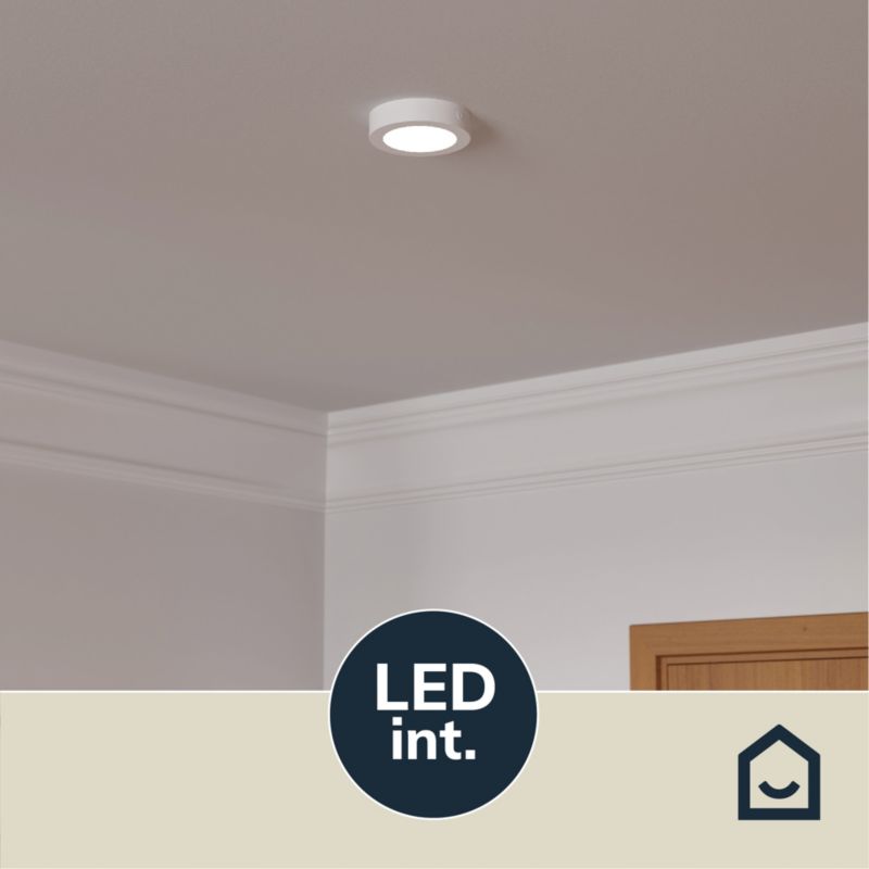 Plafon LED GoodHome Aius 600 lm 11 cm biały
