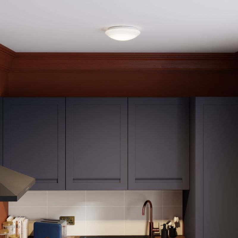 Plafon LED GoodHome Dea 1000 lm 25 cm biały