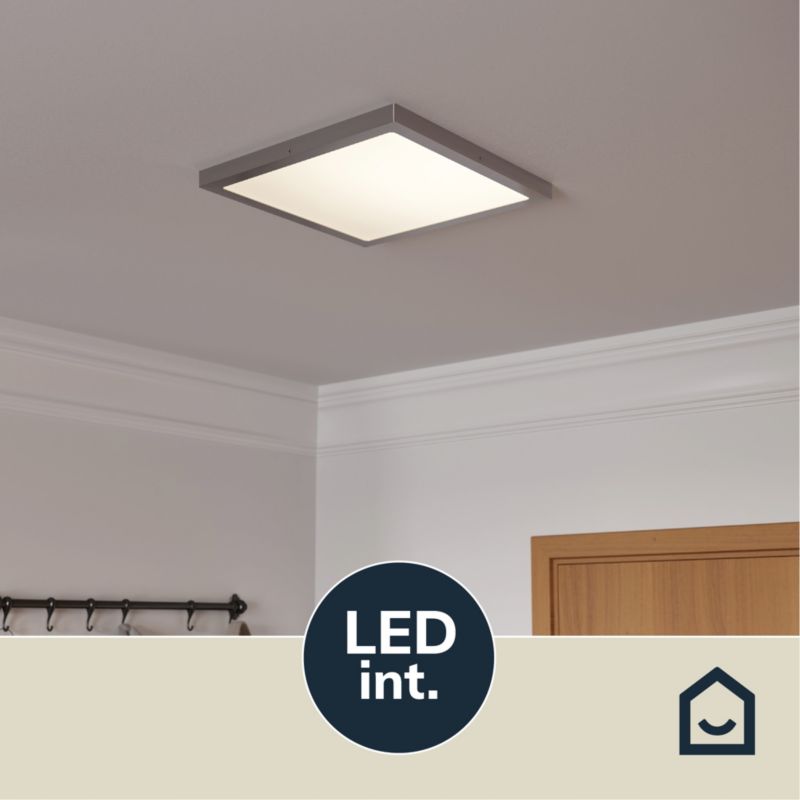 Plafon LED GoodHome Hestia 2100 lm 40 cm nikiel