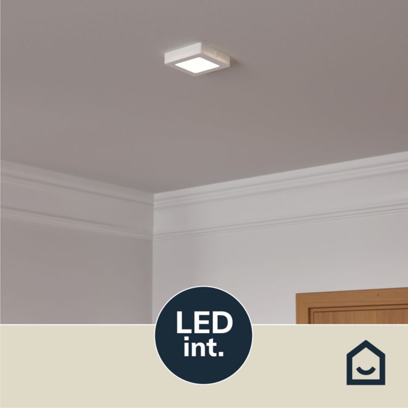 Plafon LED GoodHome Hestia 600 lm 11 cm biały