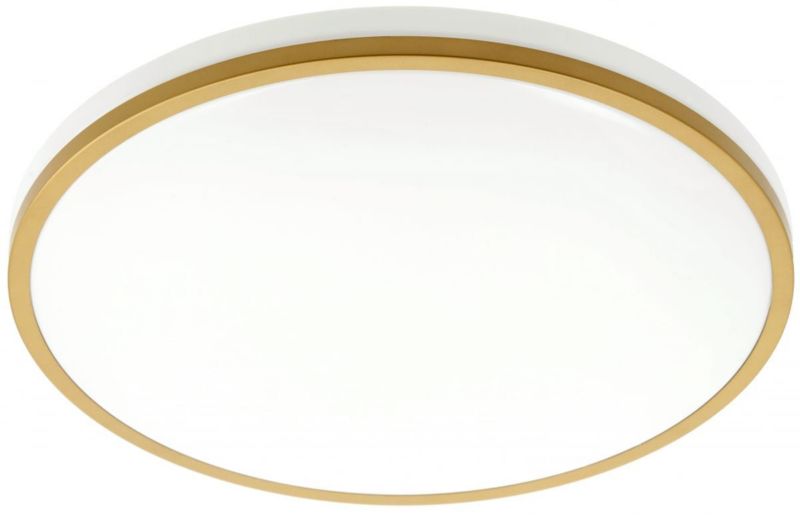 Plafon LED GTV Tula 24W IP44 biały/złoty 4000K 1680lm 1 szt.