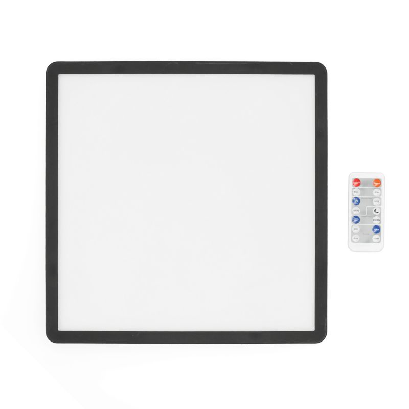 Plafon LED Kobi kwadrat 18w 3cct z czujnikiem ruchu IP54 czarny 1szt.