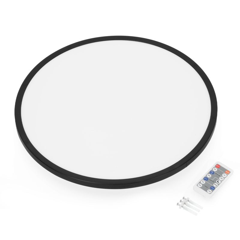 Plafon LED Kobi okrągły 32w 3cct z czujnikiem ruchu IP54 czarny 1szt.