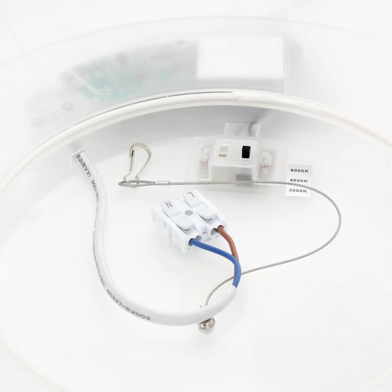 Plafon LED Kobi okrągły 32w 3cct z czujnikiem ruchu IP54 czarny 1szt.